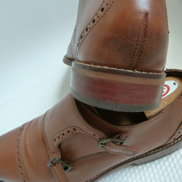 Double Monk Strap WALNUT Excellent 9D Leather Bur main image 8